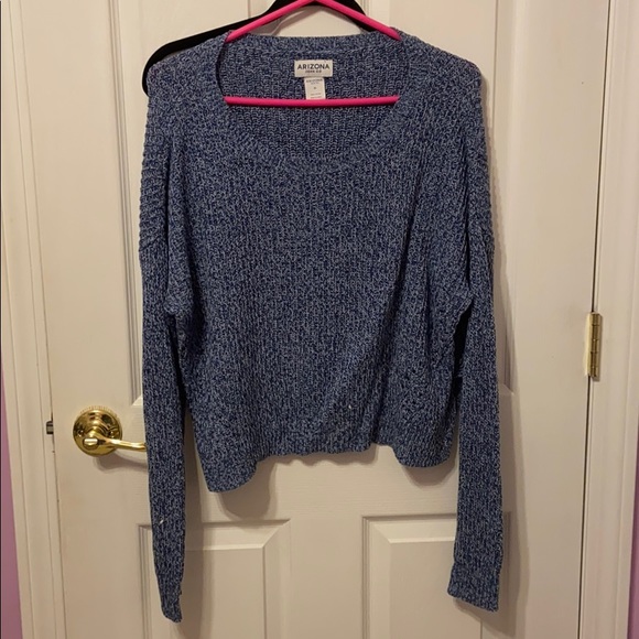 Blue Knit Long Sleeve Fleece - Picture 1 of 1